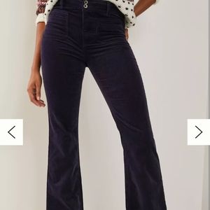 Anthropologie Pilcro and Letterpress high rise trouser boot cut corduroy